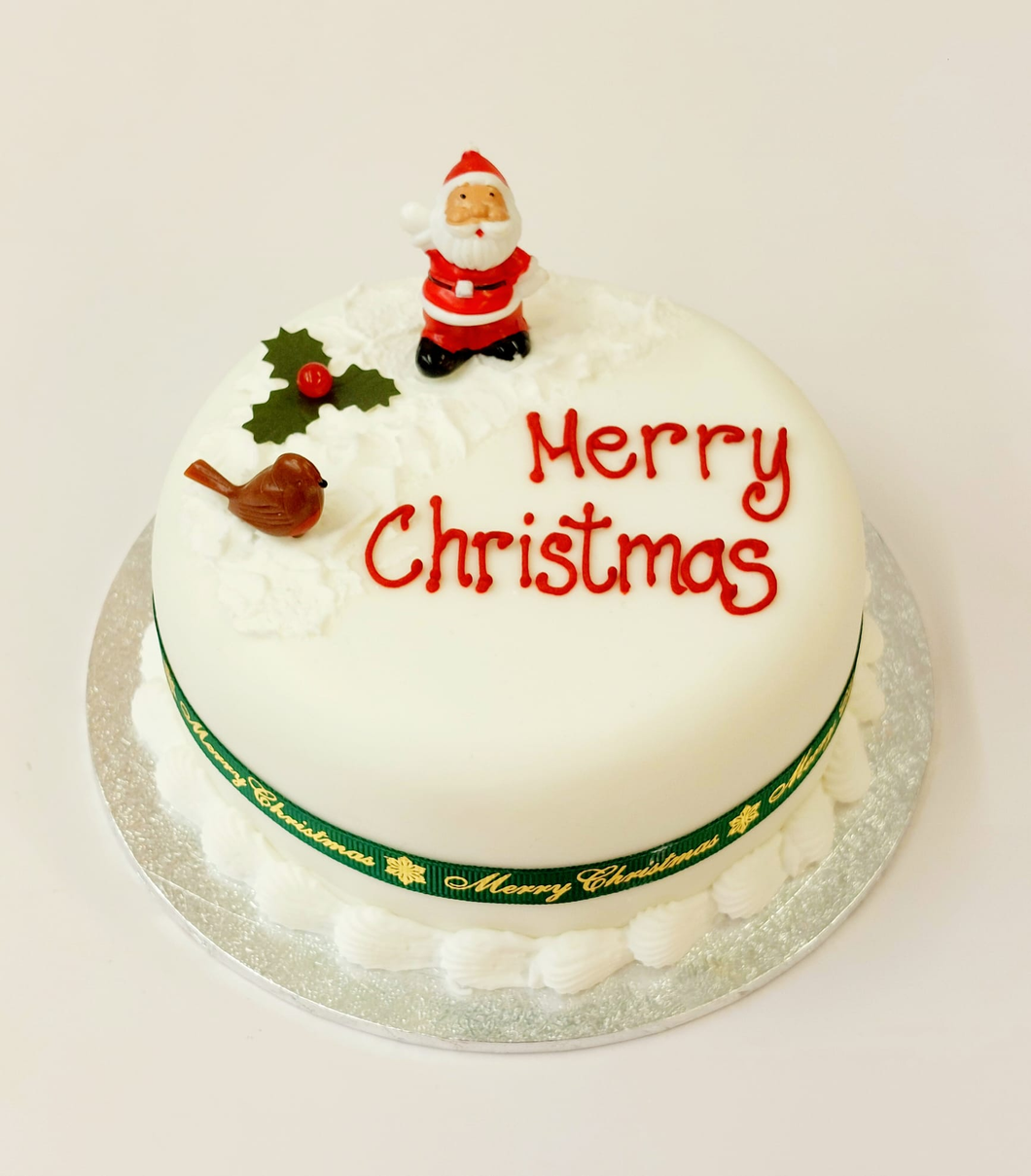 Snow Scene Fruit Cake