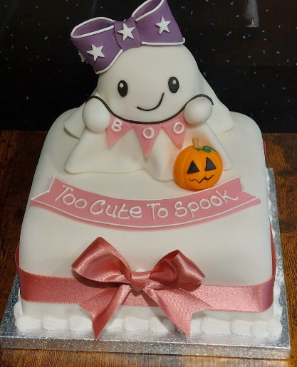 Too Cute to Spook 3D Ghost cake