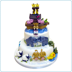 Noah's Ark and animals - 2 tiers