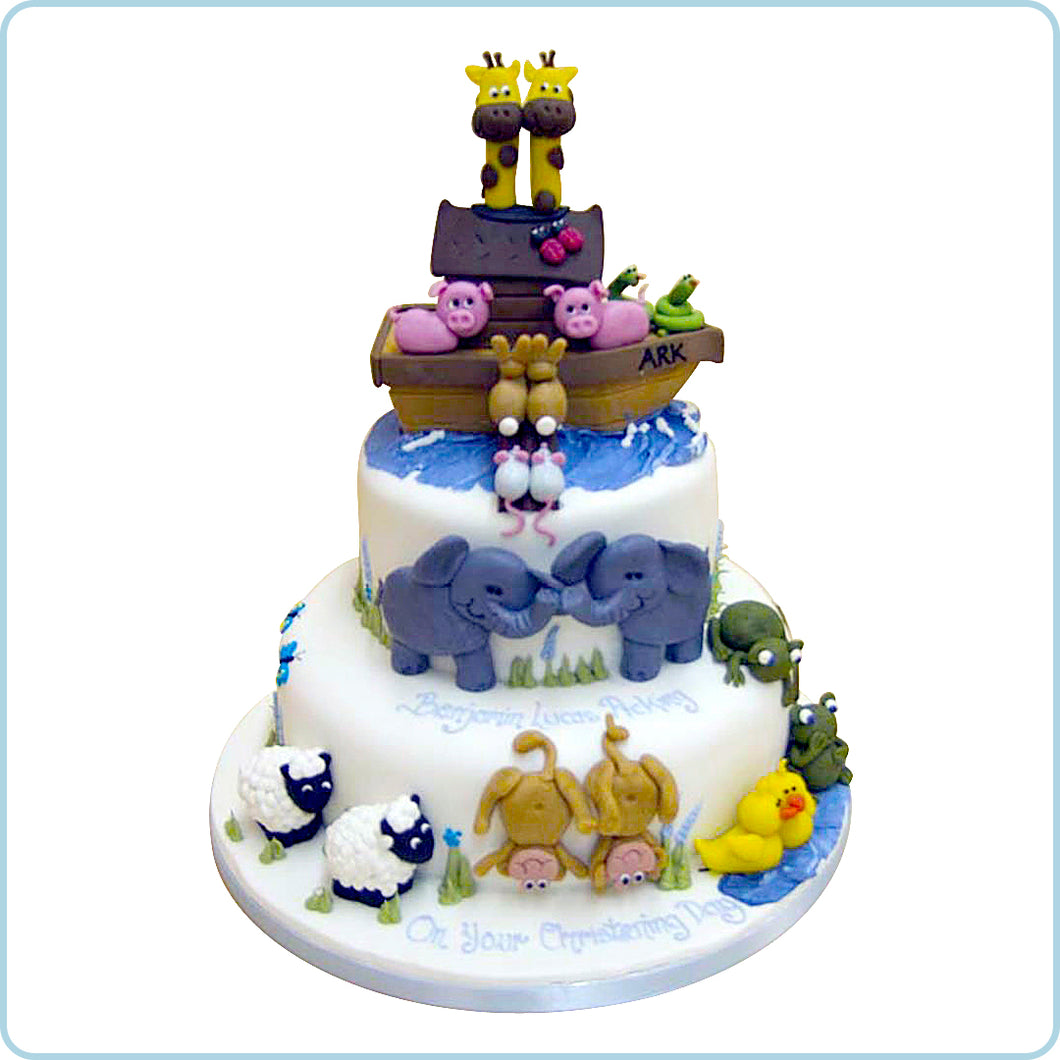 Noah's Ark and animals - 2 tiers